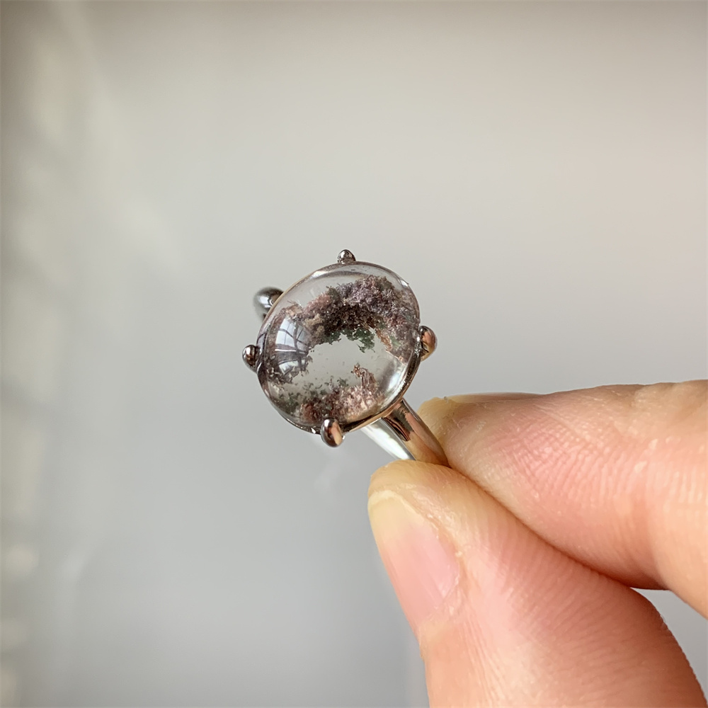 Smart Garden Diy - Bagues en Quartz Lodolite Naturelle pour