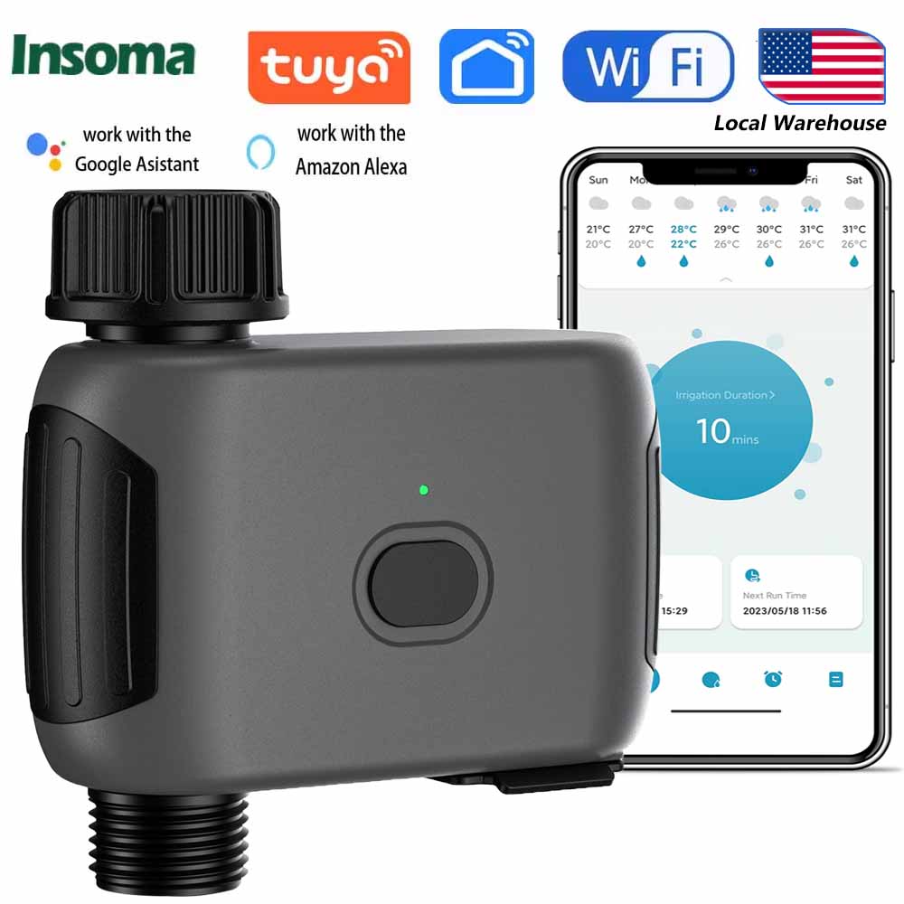 Smart Garden Accessories - Programmateur d'arrosage intelligent WiFi INSOMA, contrôle