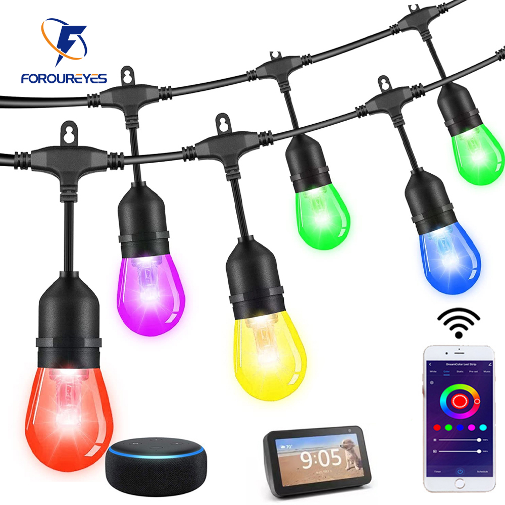Smart Garden Outdoor - Guirxiété lumineuse LED RVB intelligente Tuya,