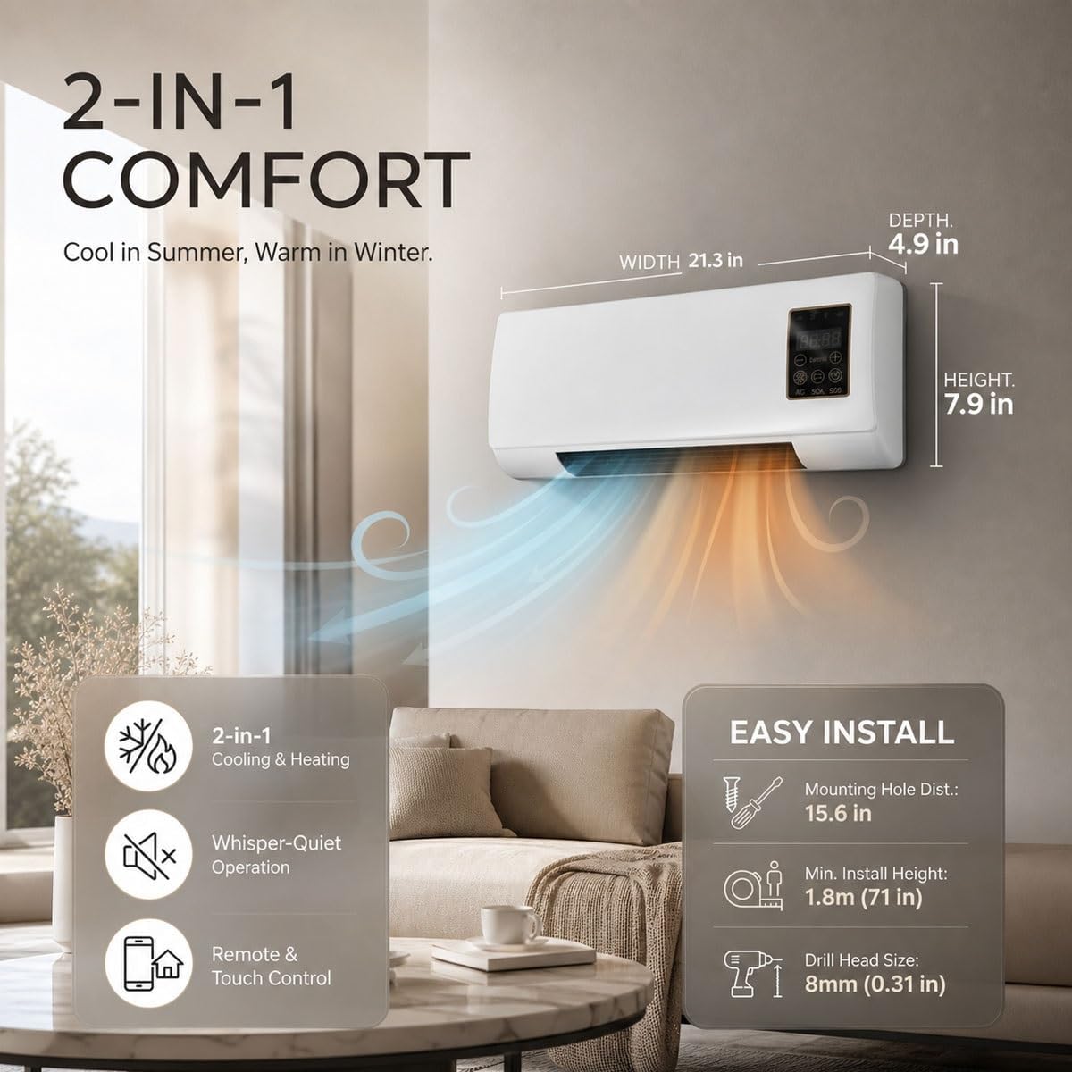 Climatiseur mural, ventilateur - Smart Garden Offices avis et prix