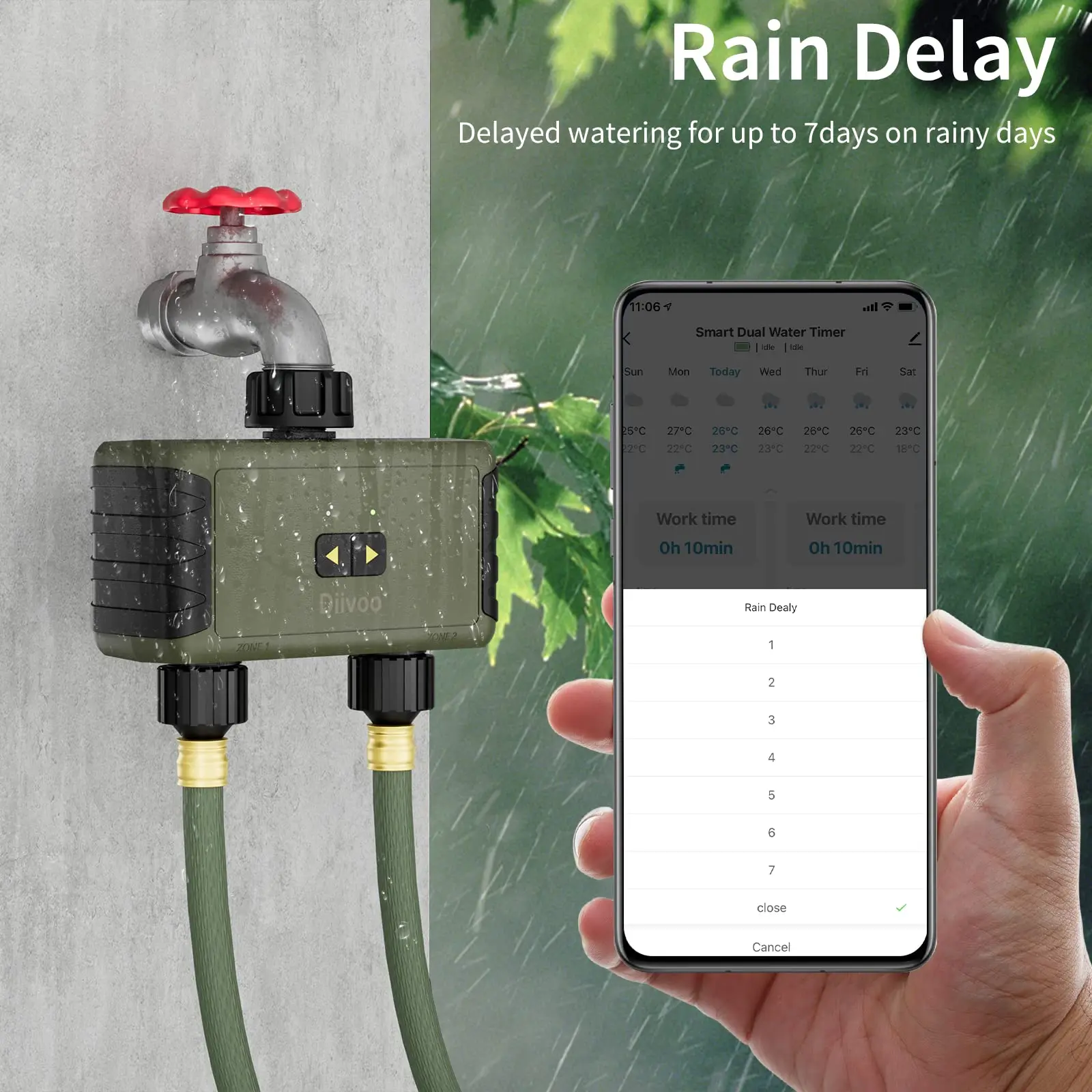 Arroseur programmable Diivoo p - Smart Garden Accessories avis et prix