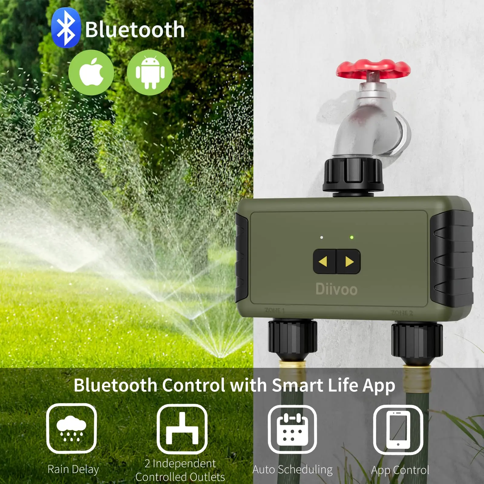 Arroseur programmable Diivoo p - Smart Garden Accessories avis et prix